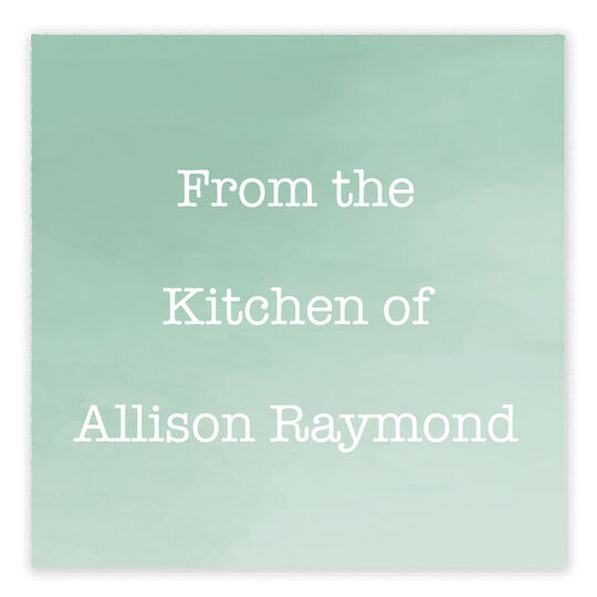 Green Ombre Kitchen Square Stickers